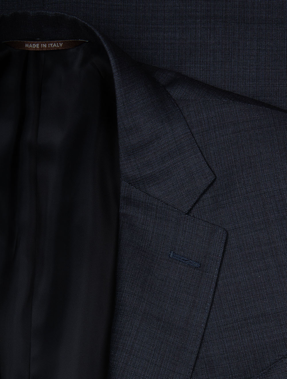 Woven Style Wool Suit Navy