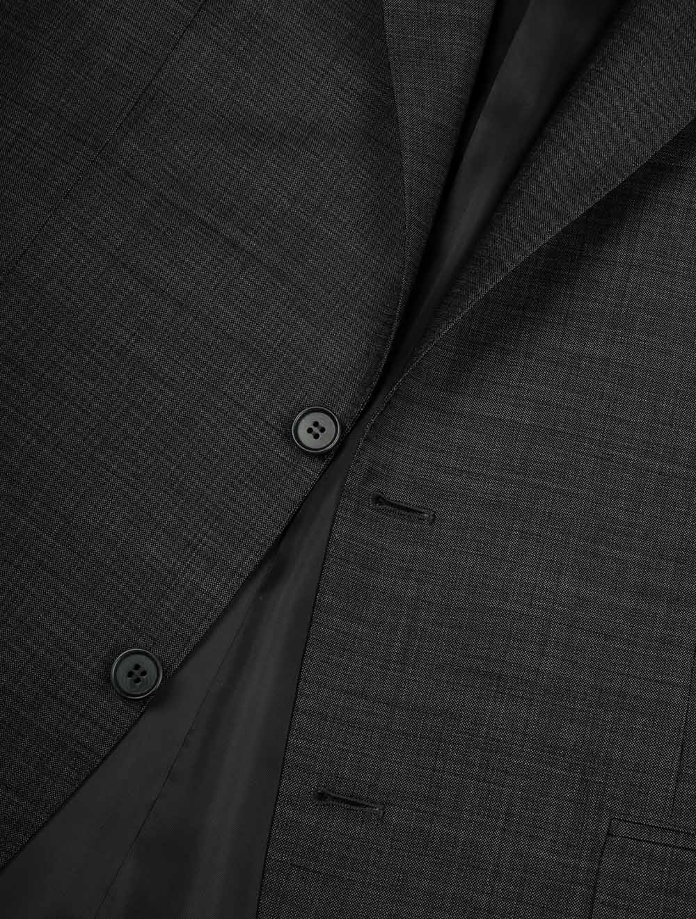 Woven Style Wool Suit Grey