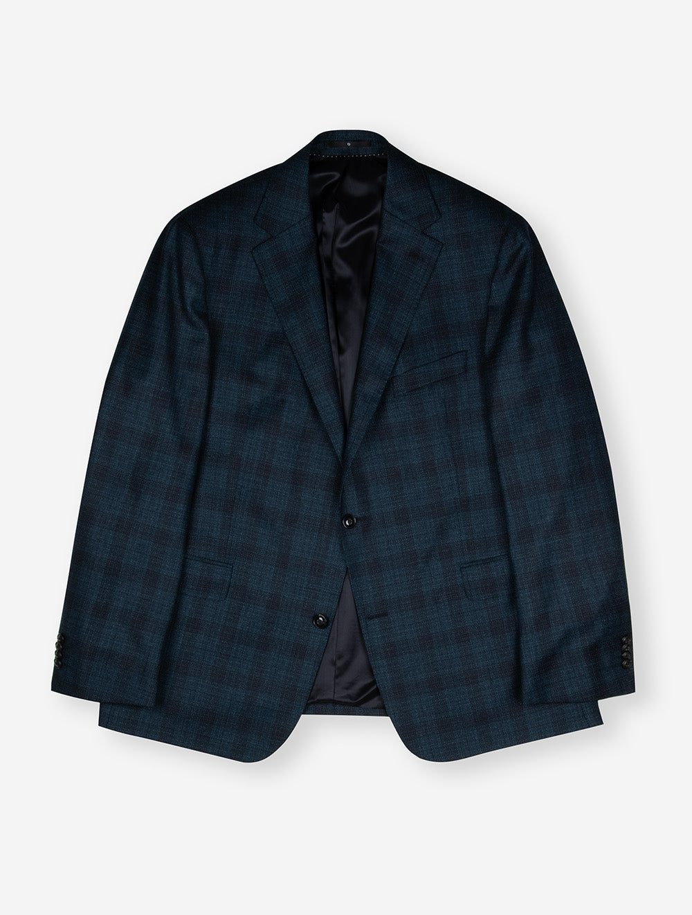 Wool Check Jacket Green