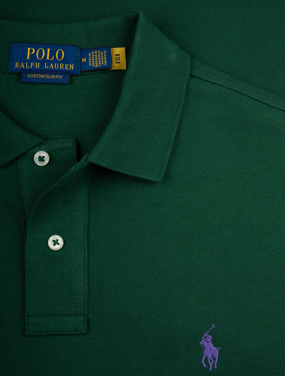 Custom Slim Fit Mesh Polo Shirt Outback Green