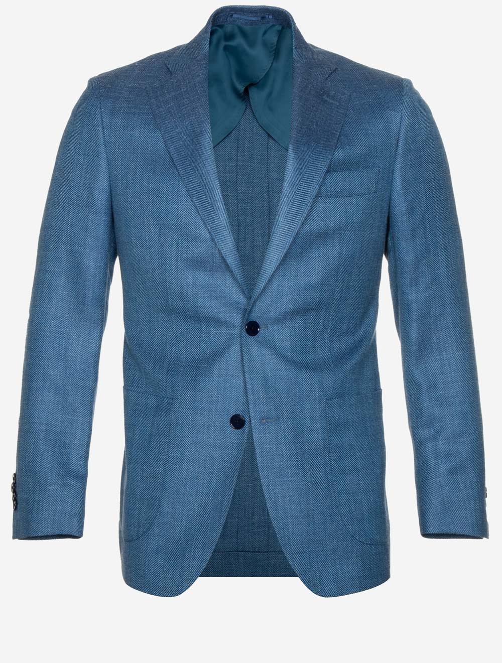 Herringbone Jacket Blue