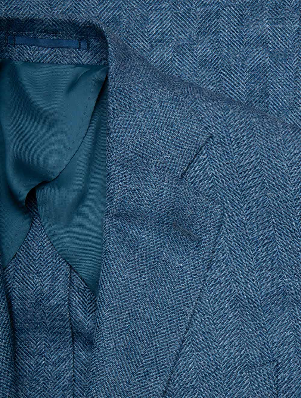 Herringbone Jacket Blue