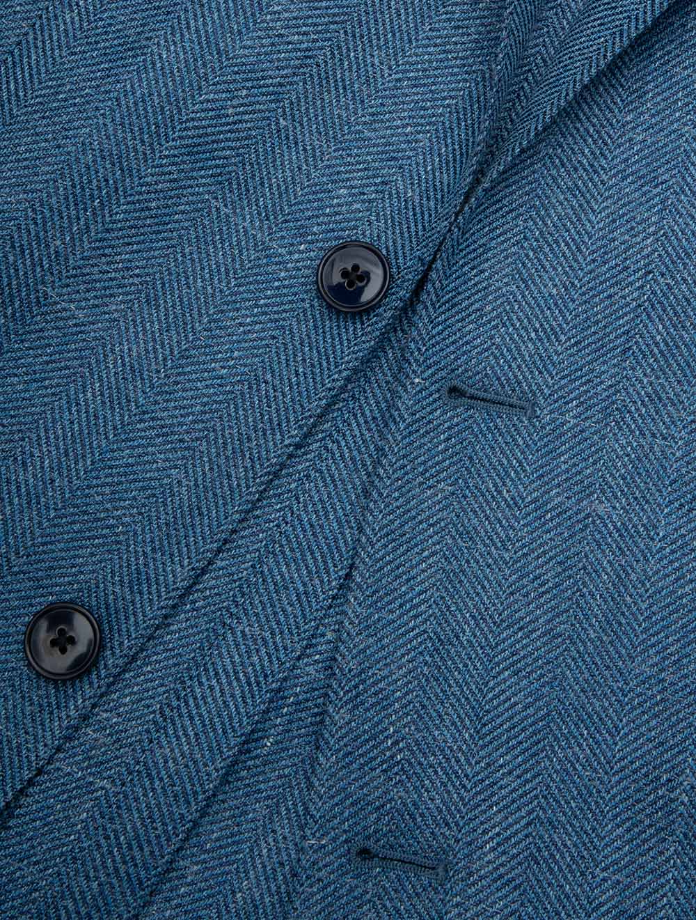 Herringbone Jacket Blue