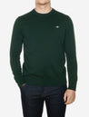 Gant Classic Cotton Crew Neck Tartan Green AI1