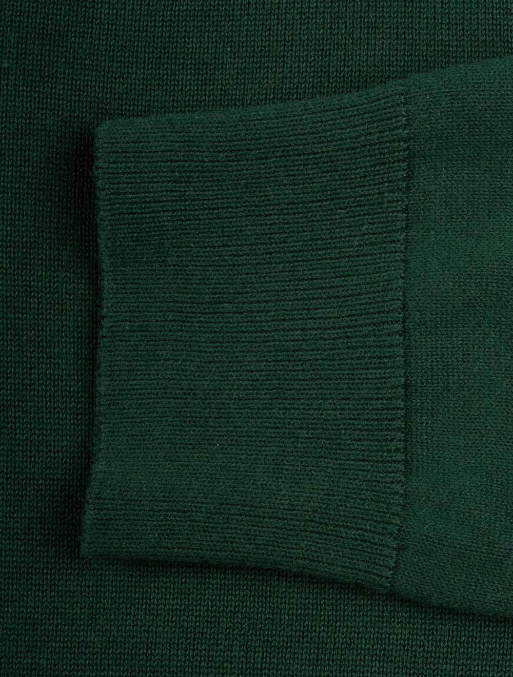 Gant Classic Cotton Crew Neck Tartan Green AI5