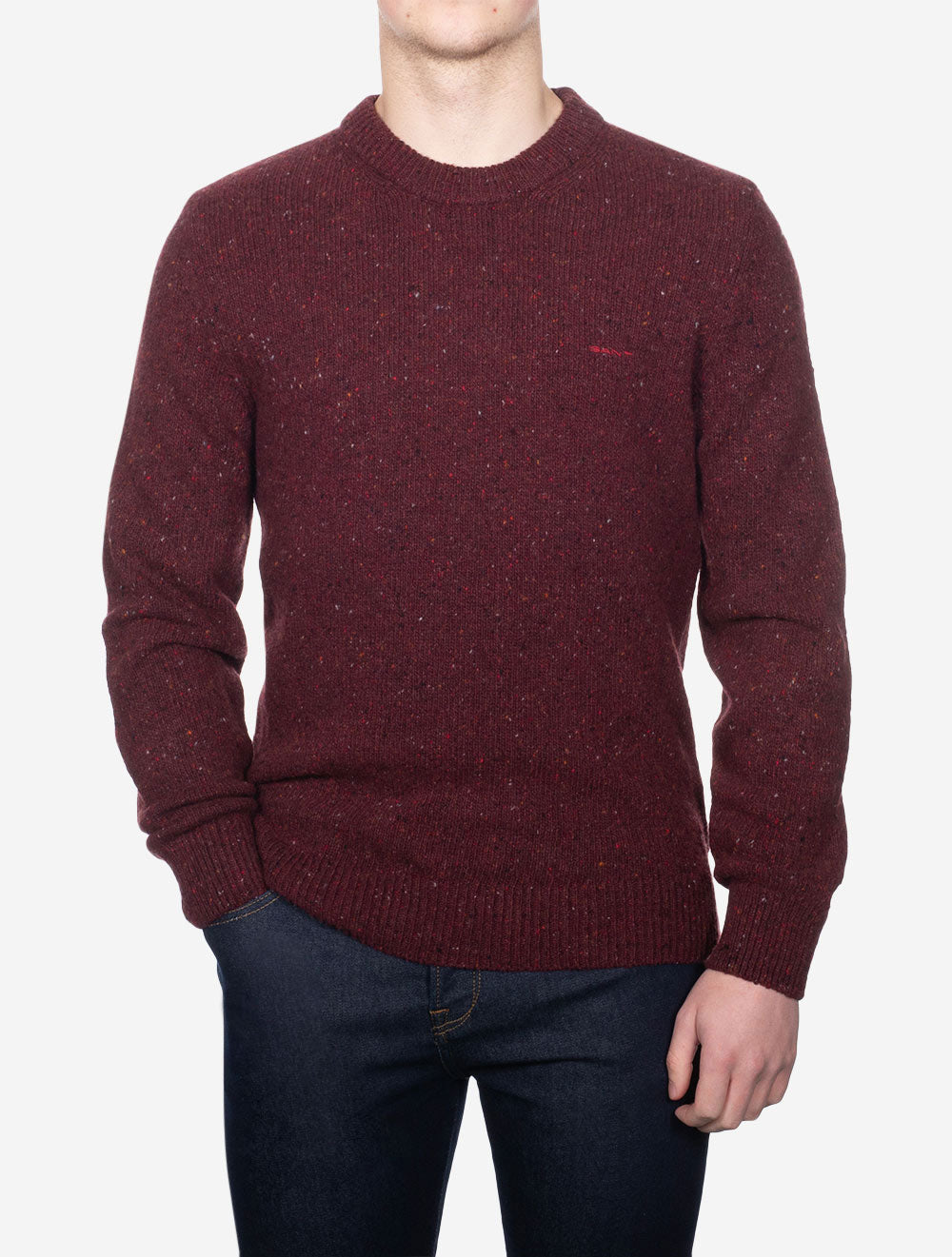 Gant Wool Neps Crew Neck Plumped Red AI1