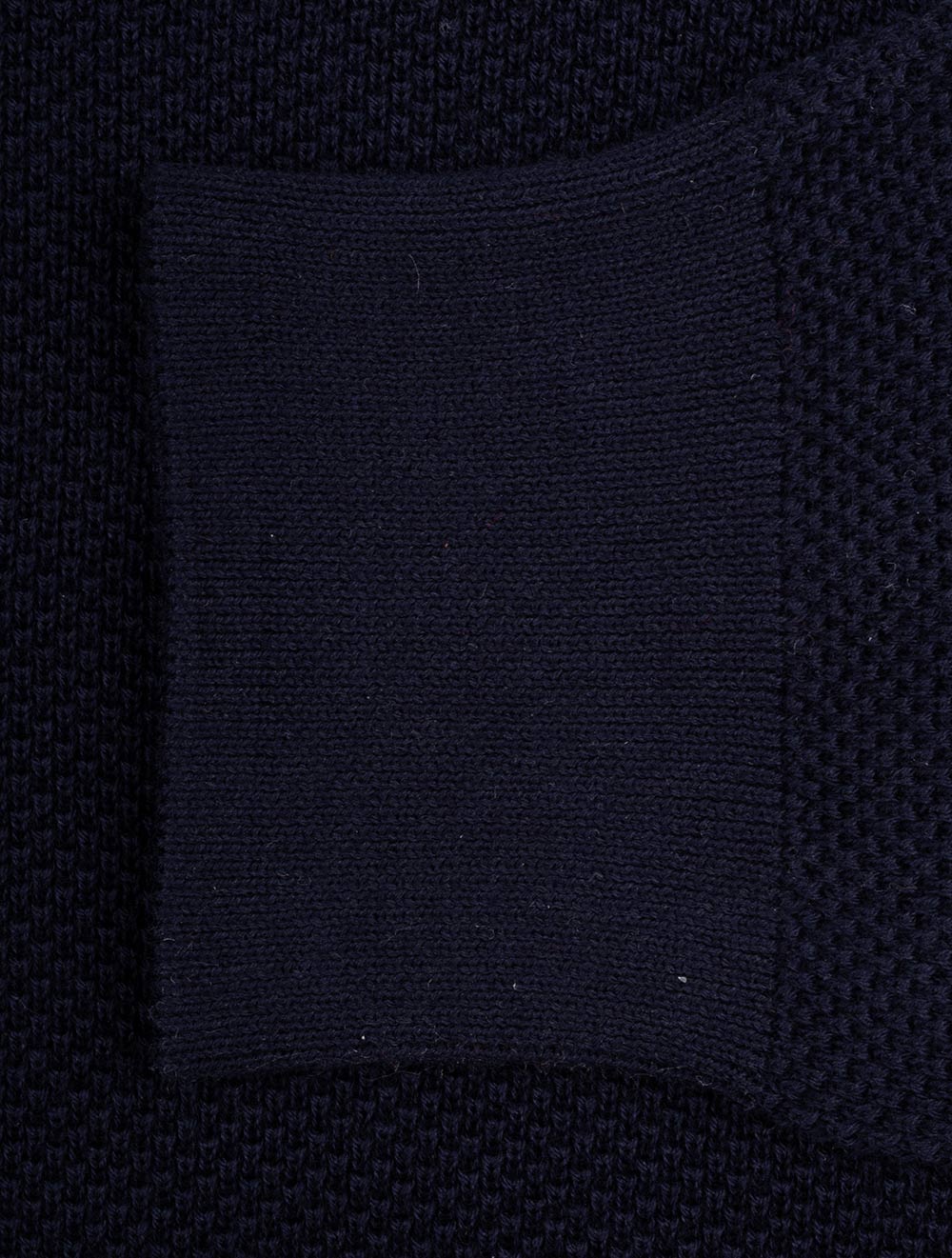 Cotton pique Crew Neck Evening Blue