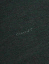 Gant Extra Fine Merino Wool Half Zip Tartan Green AI1