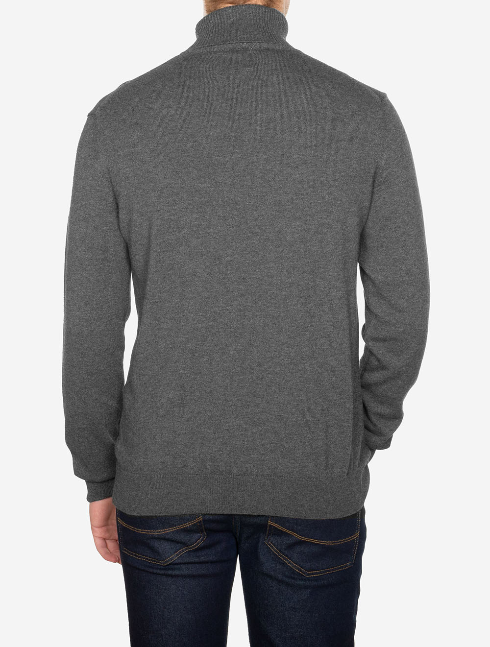 Gant Cotton Wool Rollneck Dark Grey Melange AI2