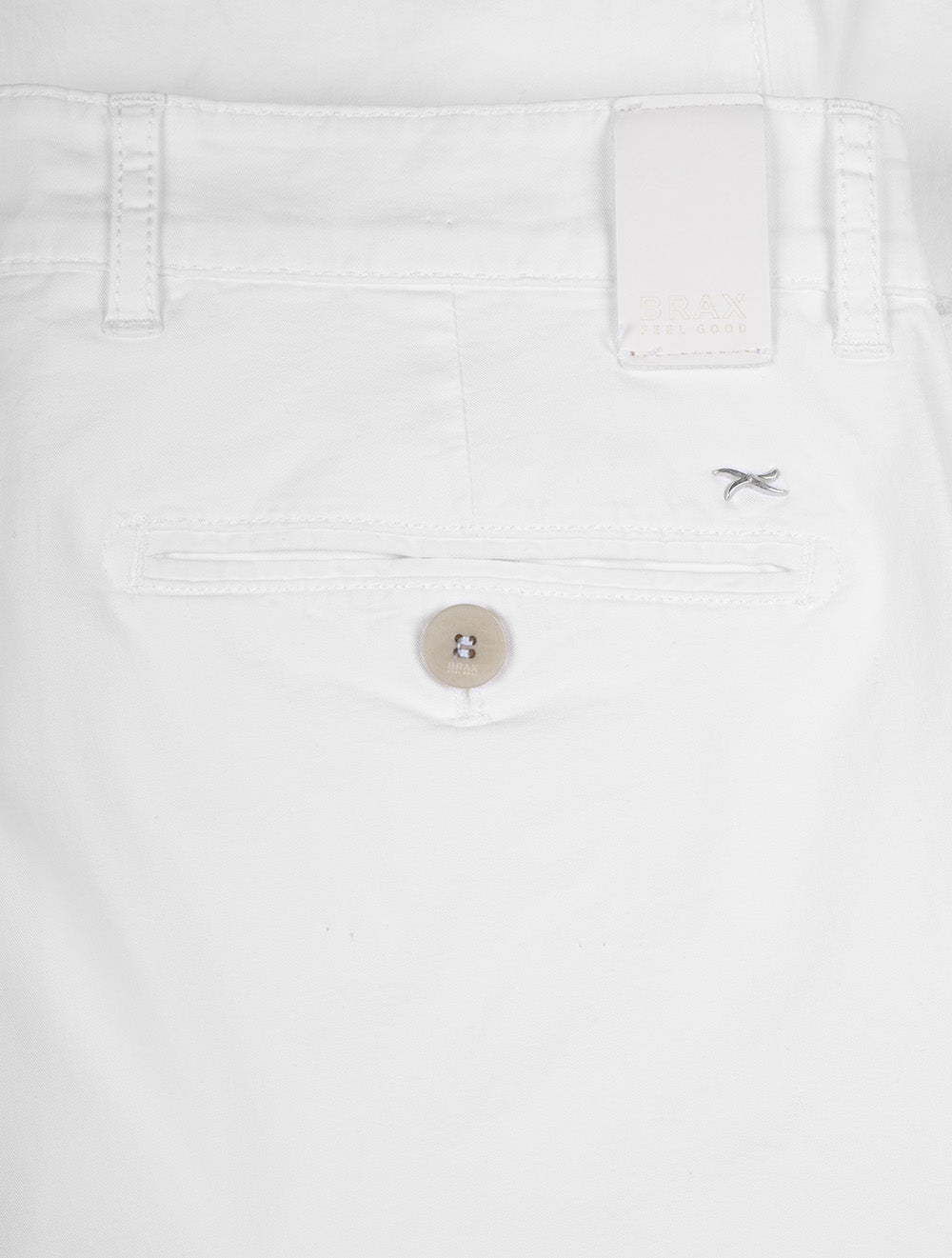 Brax White Everest Cotton Chino AI3