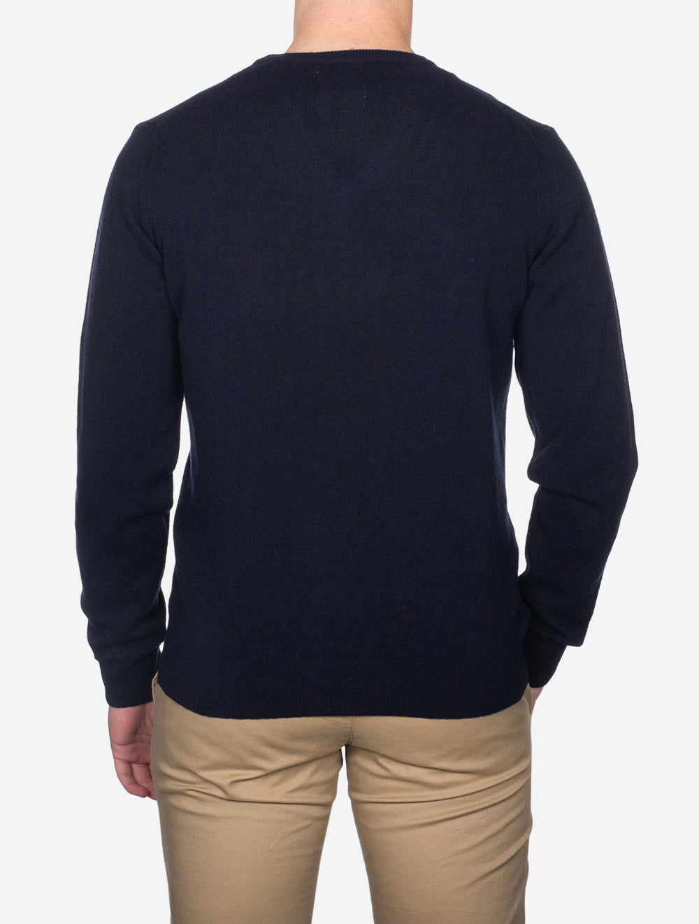 Superfine Lambswool V Neck Marine