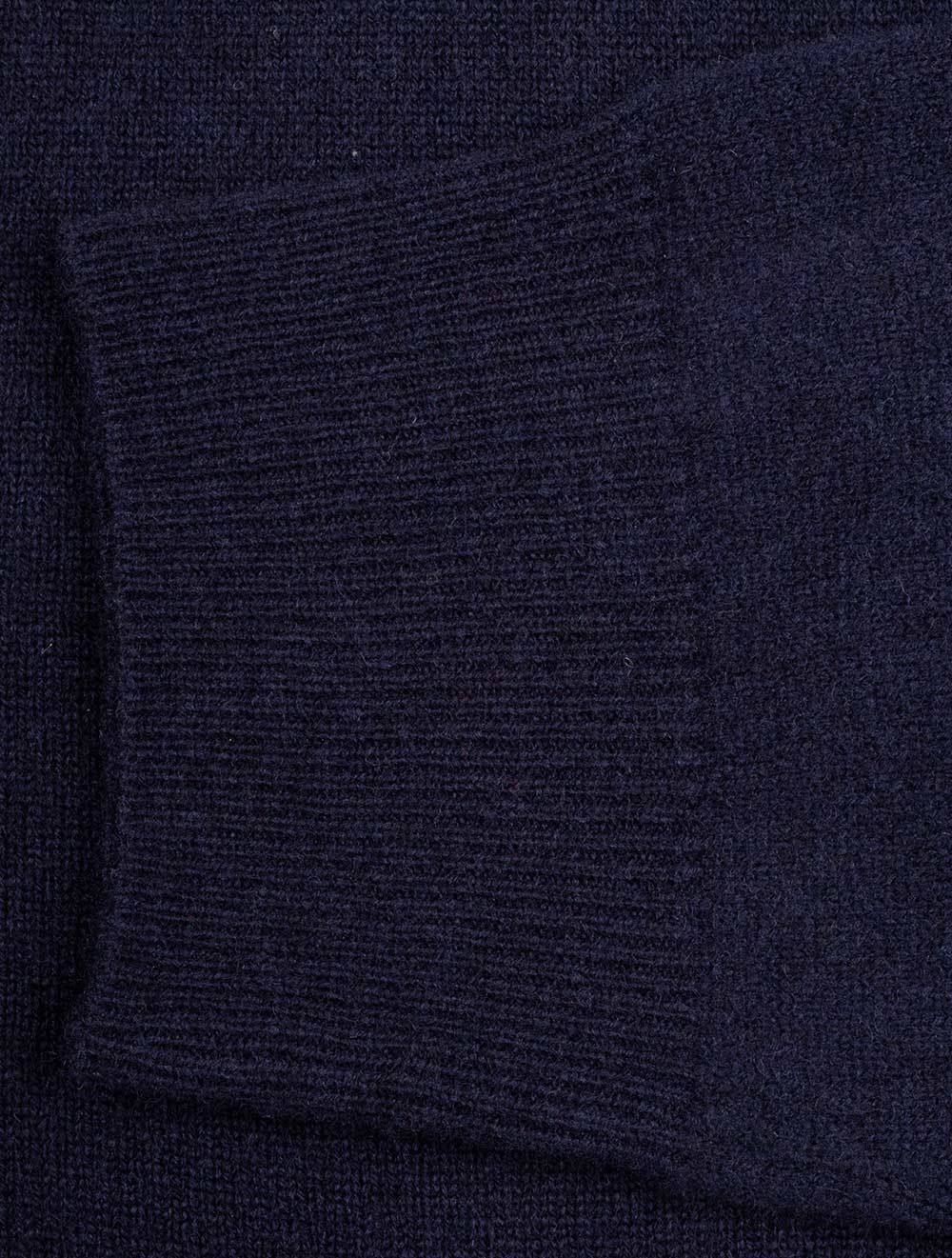 Superfine Lambswool V Neck Marine