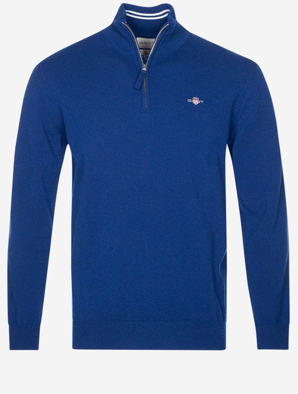 Gant Superfine Lambswool Half Zip College Blue MI