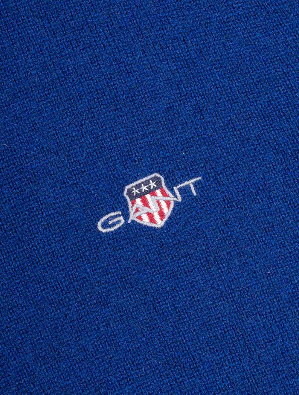 Gant Superfine Lambswool Half Zip College Blue AI4