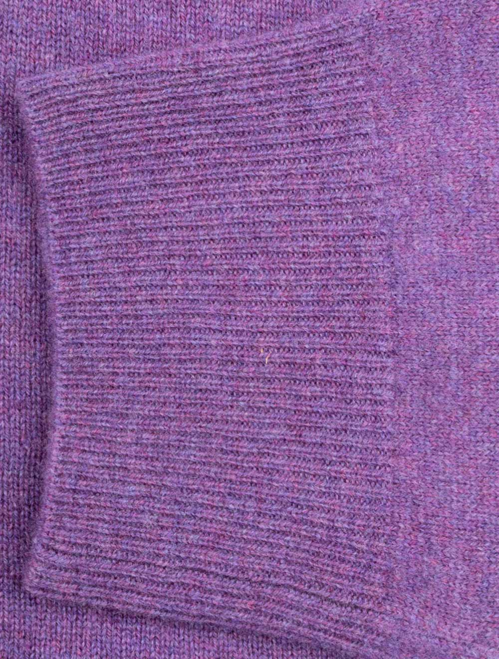 Gant Superfine Lambswool Half Zip Lilac AI5