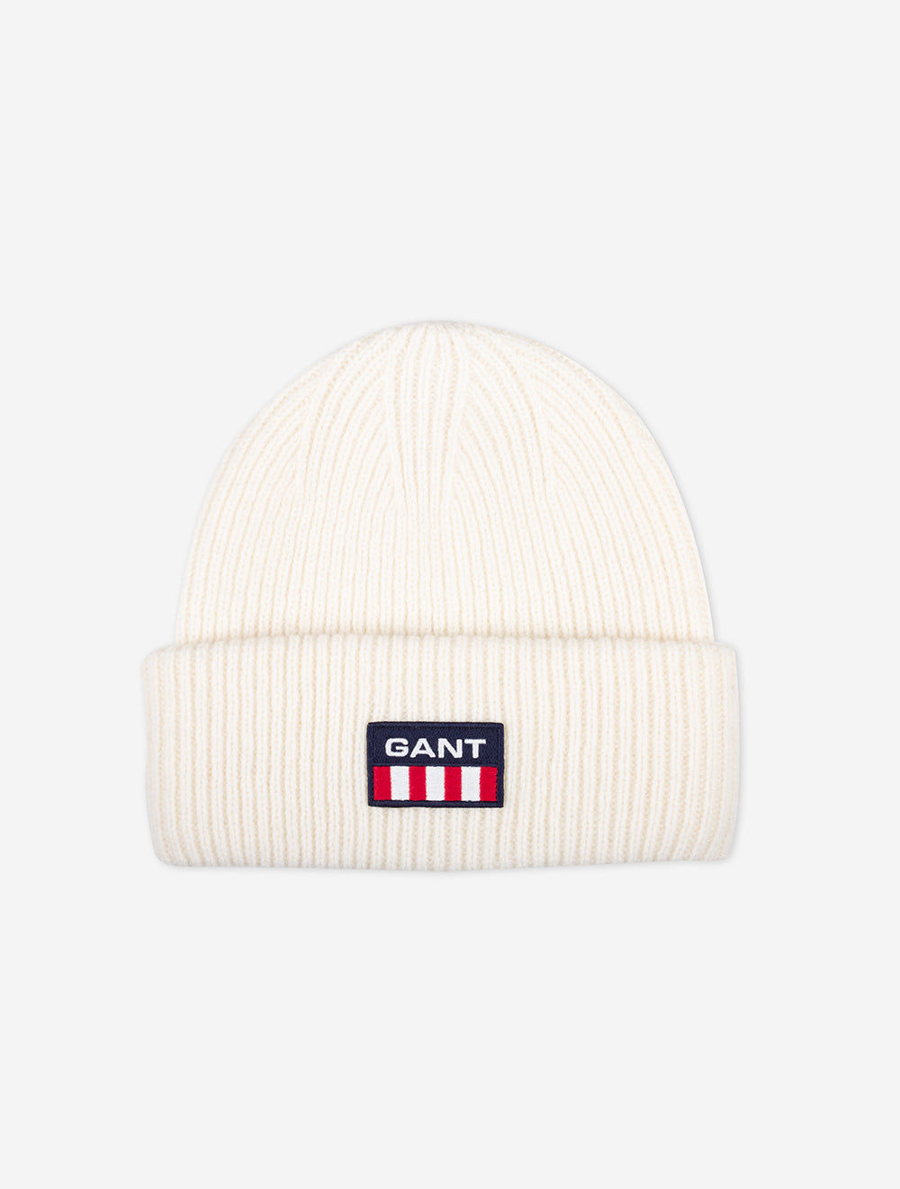 Unisex Retro Logo Beanie Cream