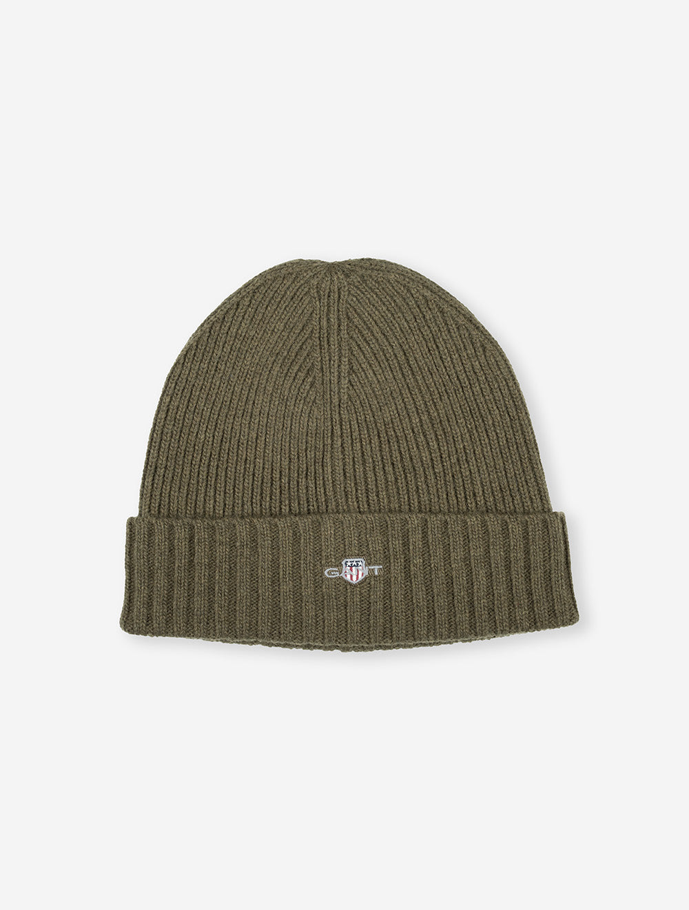 Unisex Shield Wool Beanie Juniper Green