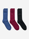 Gant Soft Cotton Socks 3 Pack Vintage Blue MI