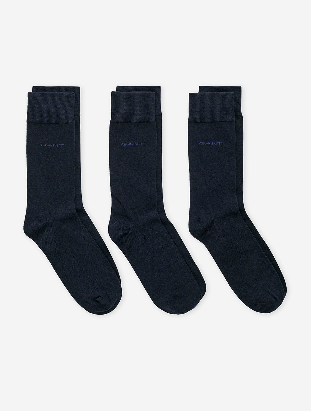 Gant Soft Cotton Socks 3 Pack Marine MI