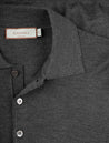 Canali Long Sleeve Polo Merino Grey AI3