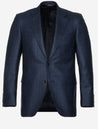 Canali Wool Silk Cashmere Kai Blazer Blue MI