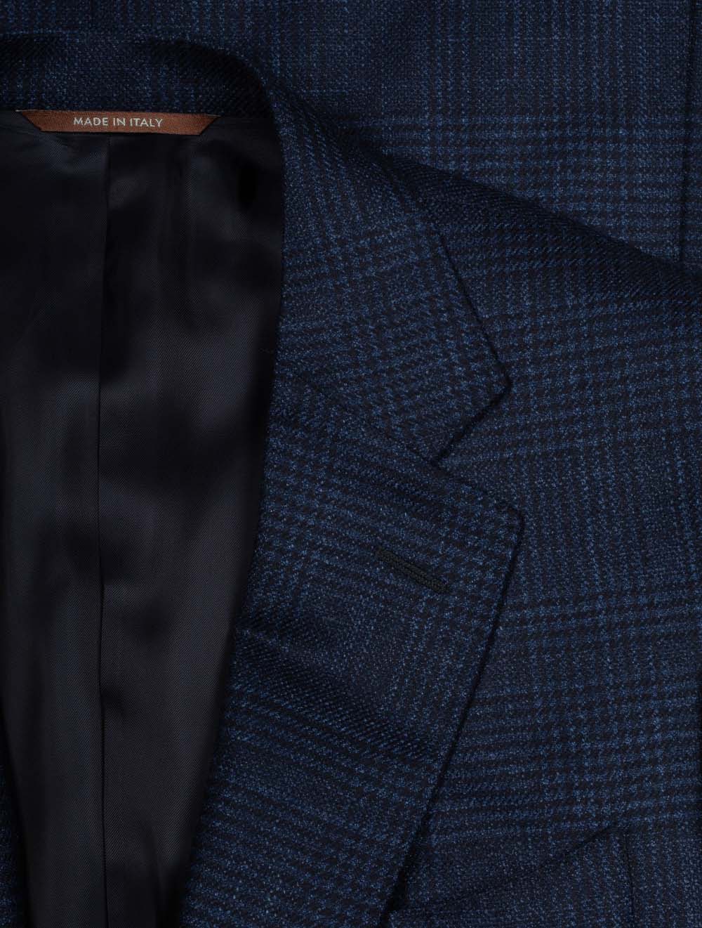 Canali Wool Silk Cashmere Kai Blazer Blue AI4