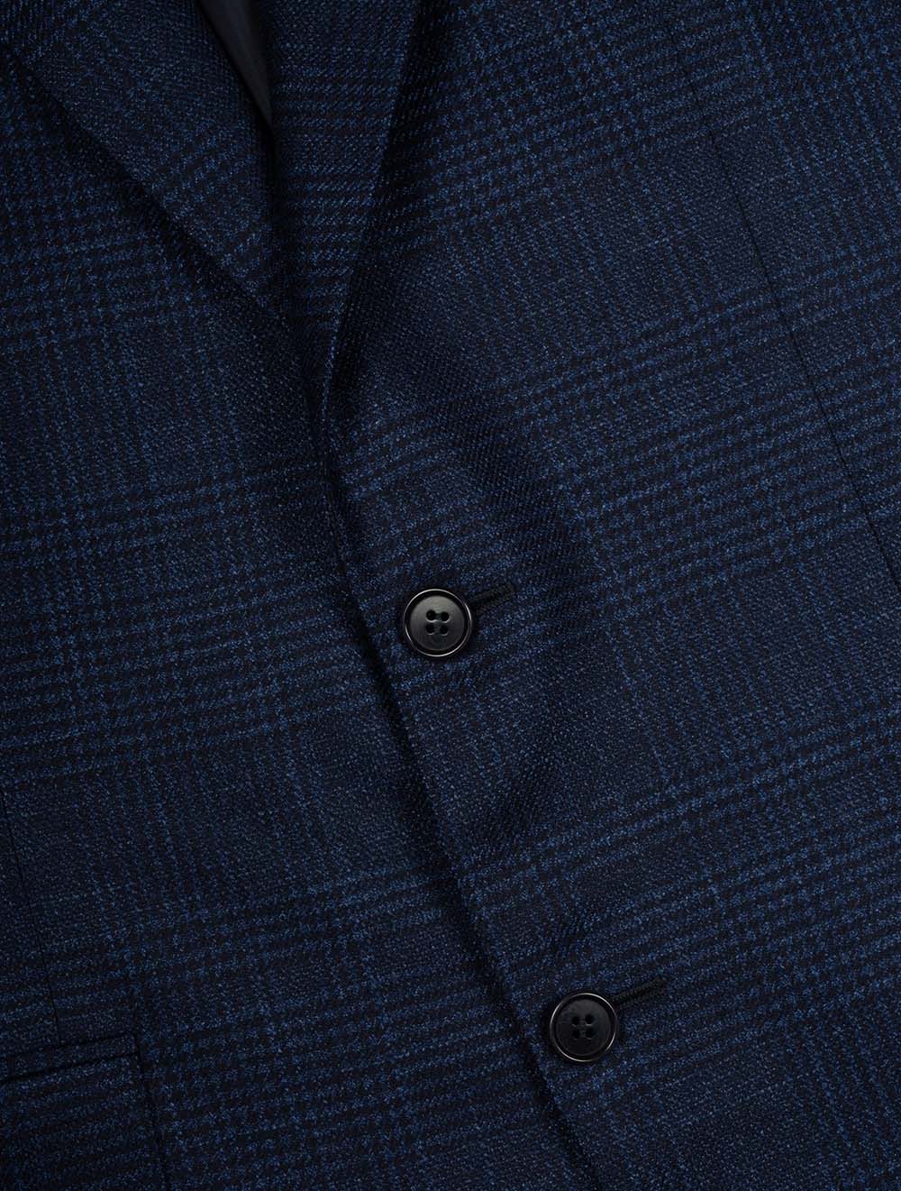 Canali Wool Silk Cashmere Kai Blazer Blue AI5