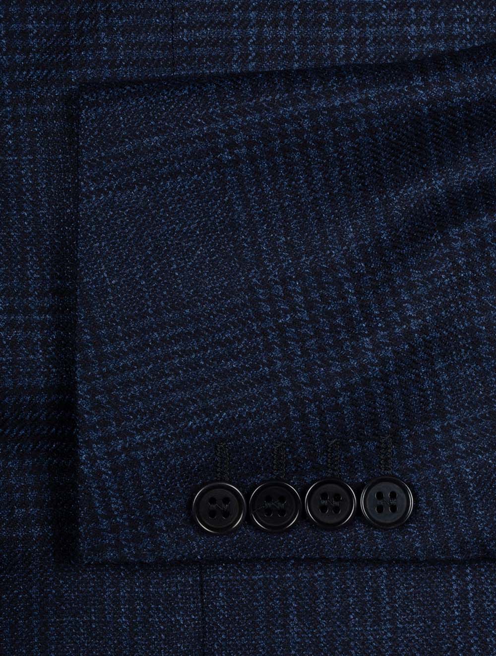 Canali Wool Silk Cashmere Kai Blazer Blue AI7