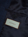 Canali Wool Silk Cashmere Kai Blazer Blue AI8