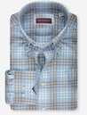 Louis Copeland Check Flannel Slim Fit Blue MI