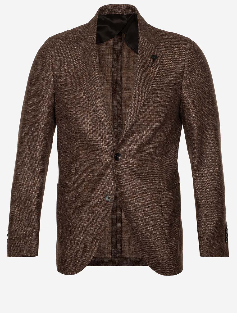 Lardini Weave Jacket Brown MI