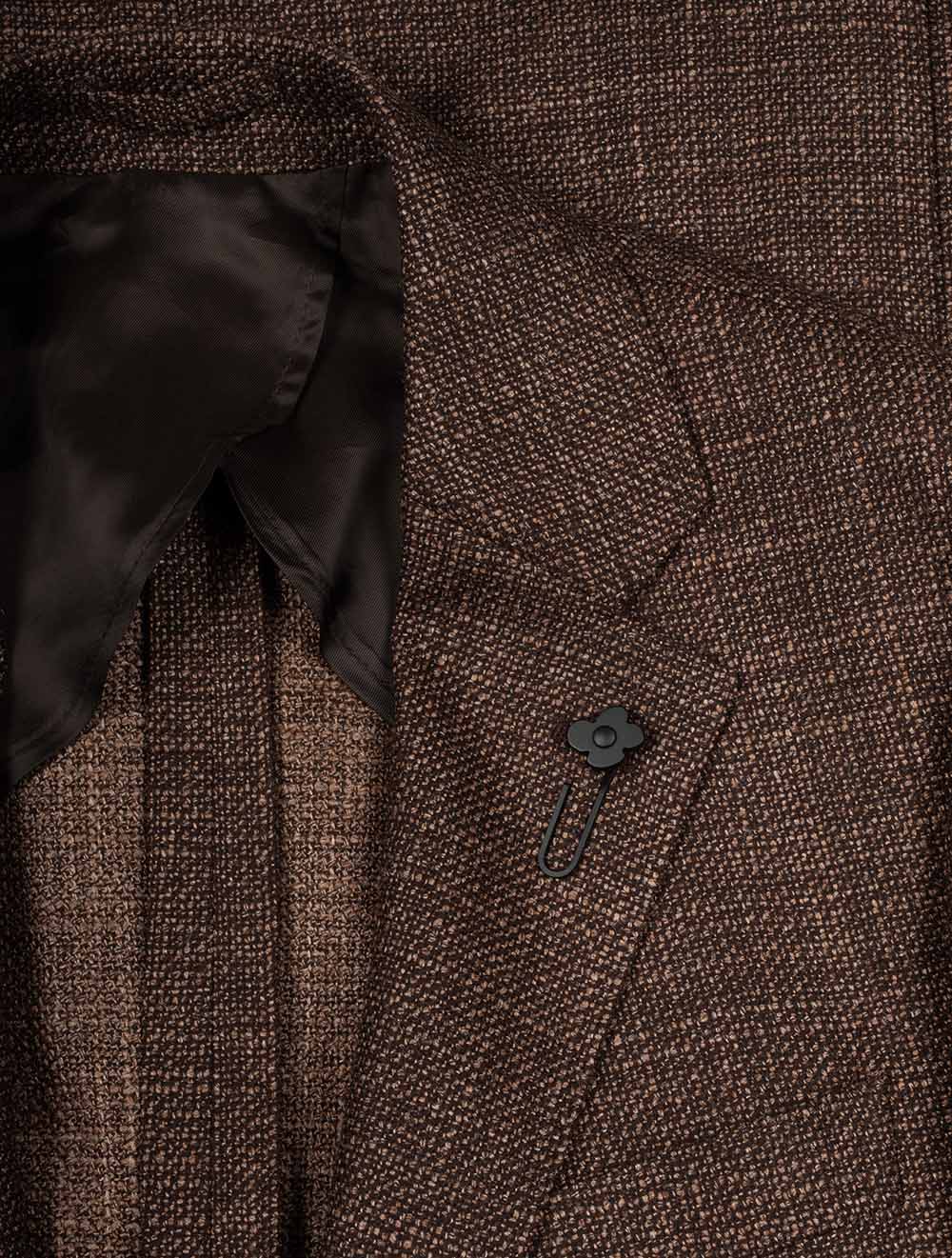 Lardini Weave Jacket Brown AI1