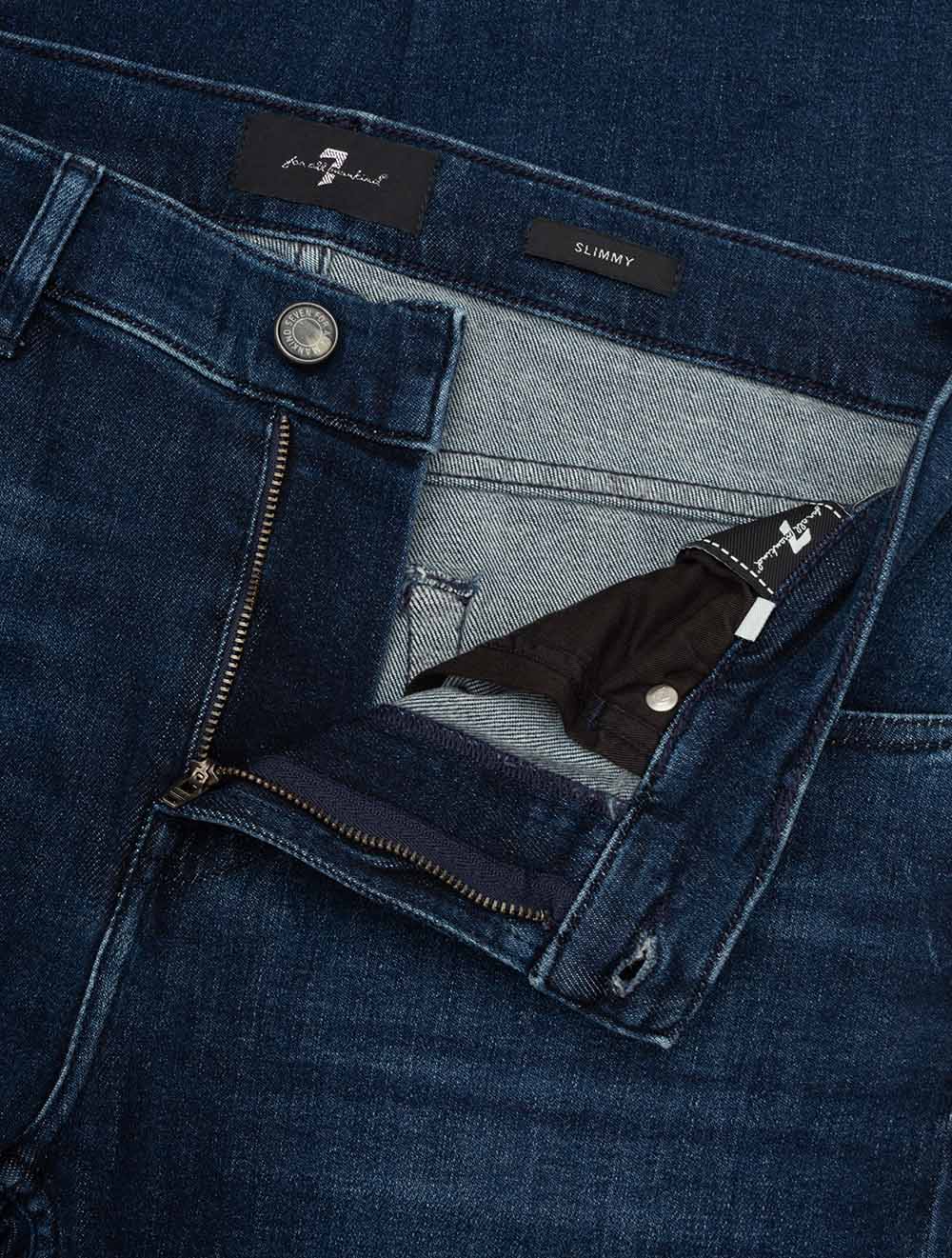 7FAM SLIMMY GREGALE JEANS-Blau