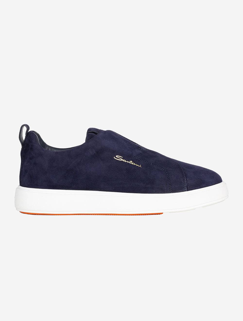 Santoni SANTONI Slip On Suede Sneaker Navy AI2