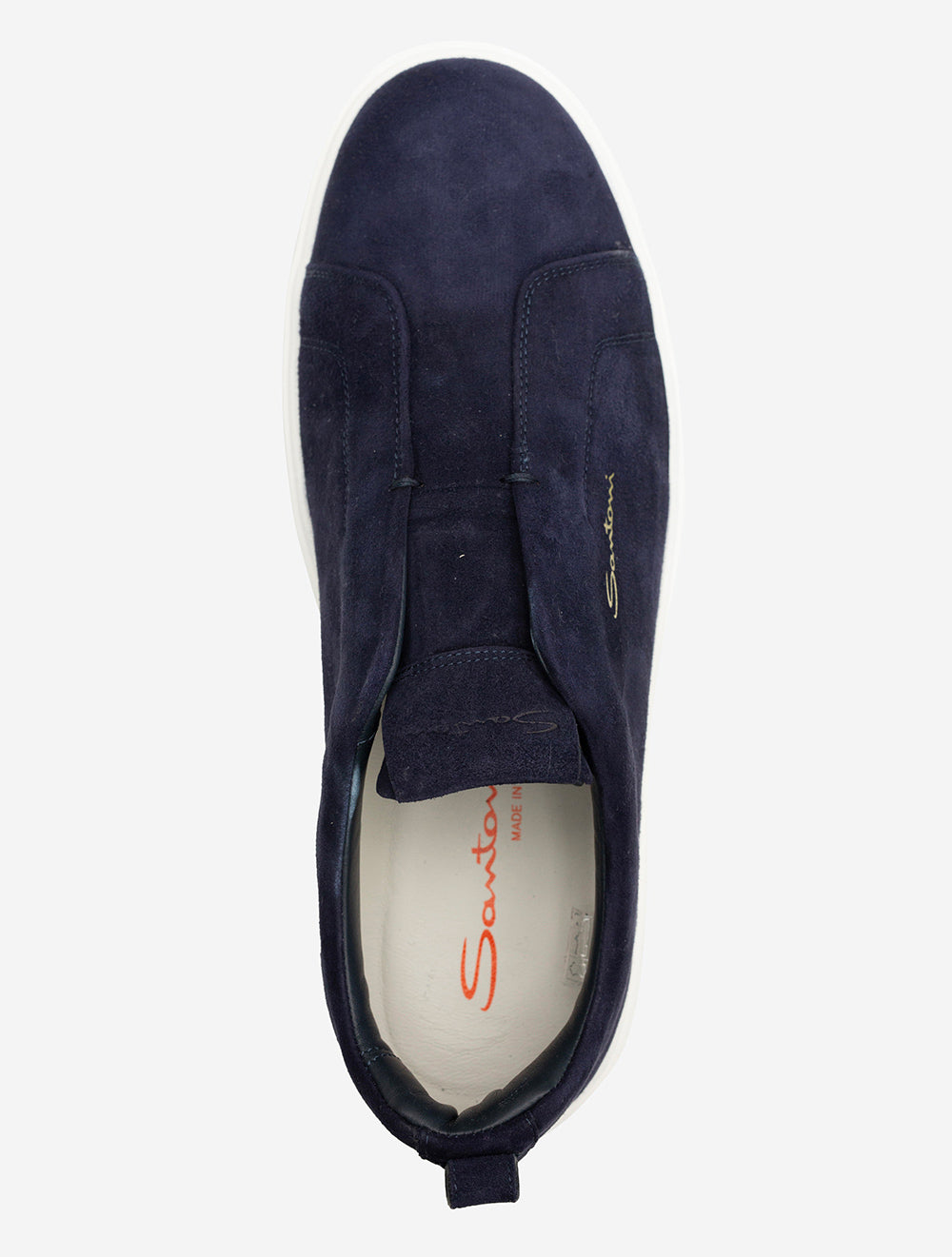 Santoni SANTONI Slip On Suede Sneaker Navy AI4