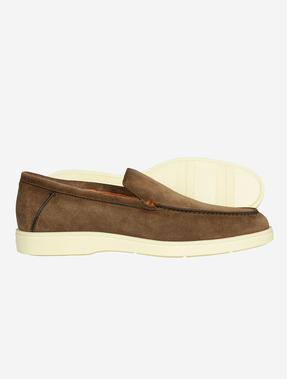 Santoni SANTONI Slip On Tumbled Shoe Light Brown AI1