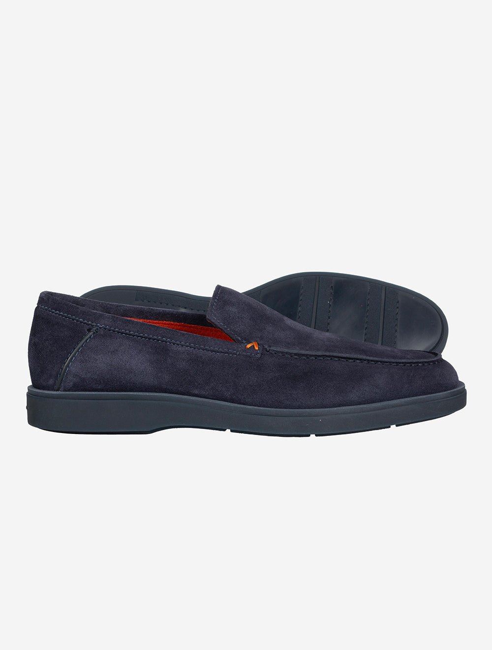 Santoni SANTONI Slip On Tumbled Shoe Navy AI1