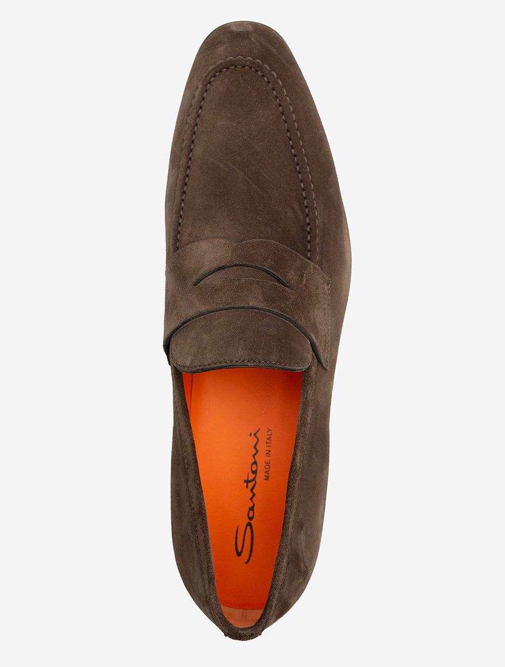 Suede Penny Loafer Brown