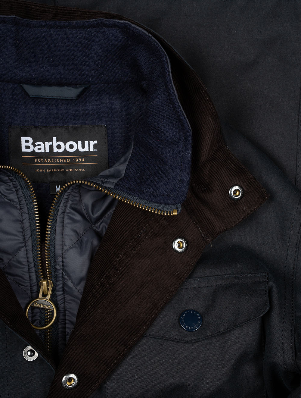 Barbour Ogston Wachsjacke-Marineblau