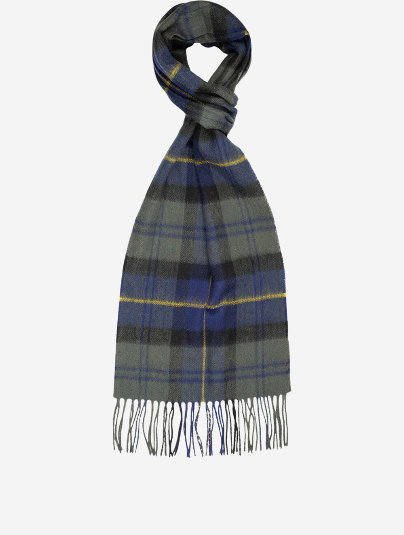 Barbour Wool Cashmere Scarf Olive Night MI