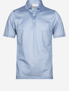 Gran Sasso 3 button Polo Shirt Light Blue MI