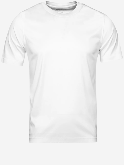 Eton White Filo di Scozia Crew Neck T-Shirt MI