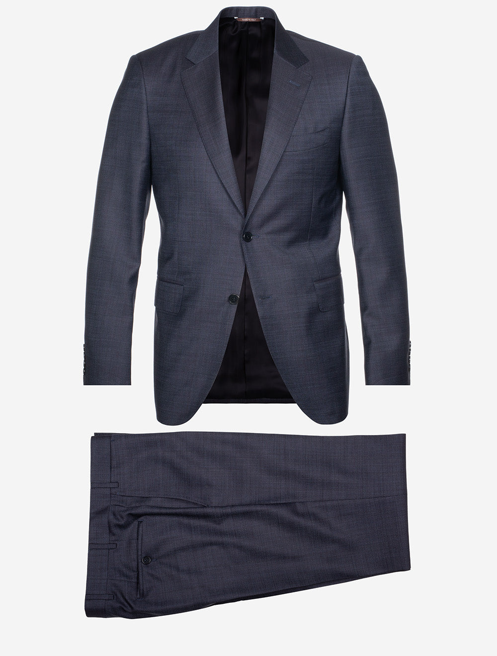 Canali Slub Finished Suit Blue MI