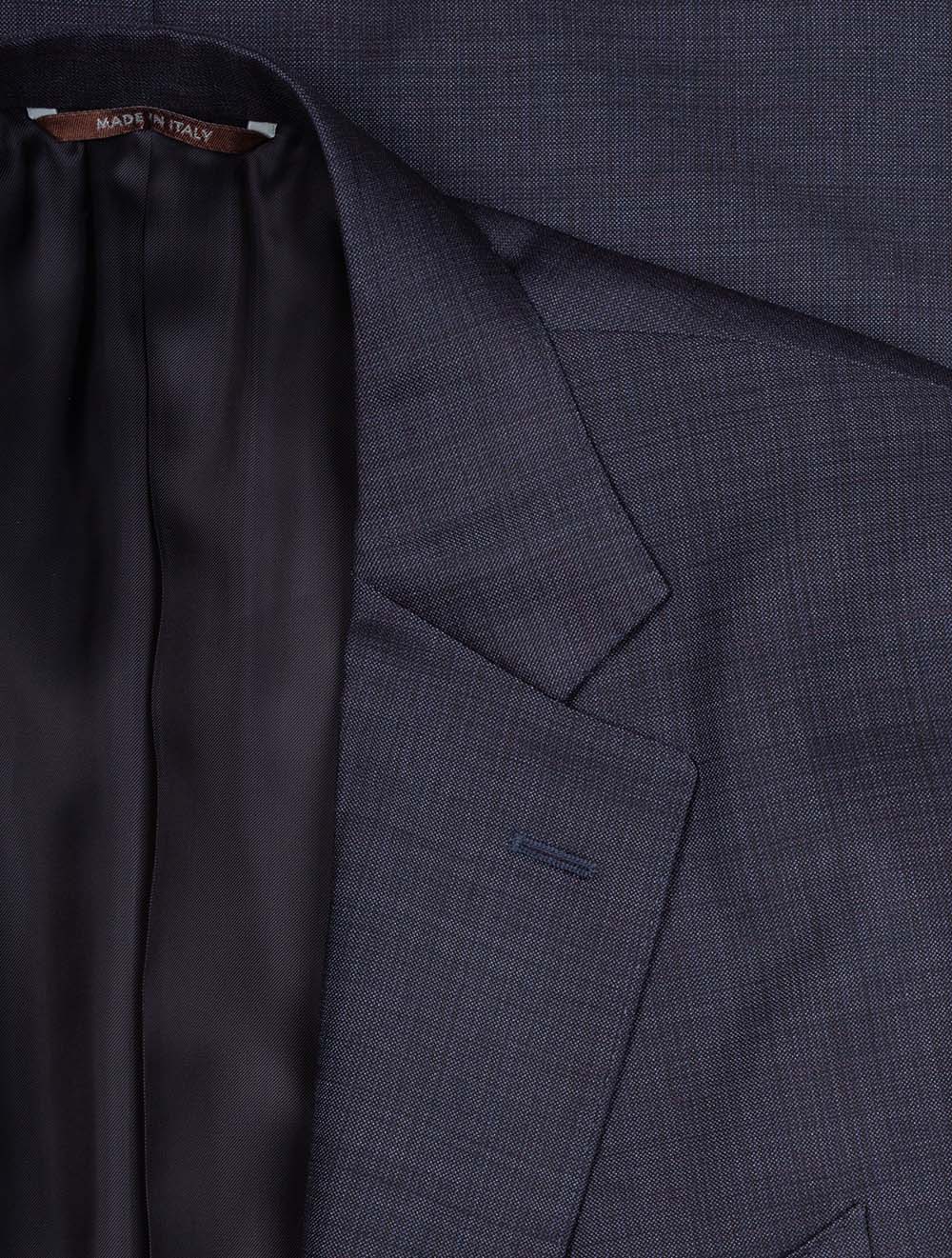 Canali Slub Finished Suit Blue AI1