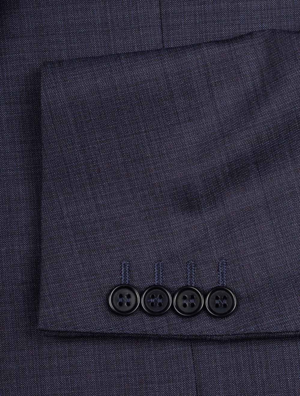 Canali Slub Finished Suit Blue AI2