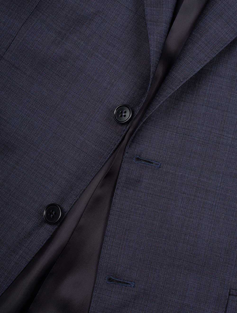 Canali Slub Finished Suit Blue AI3