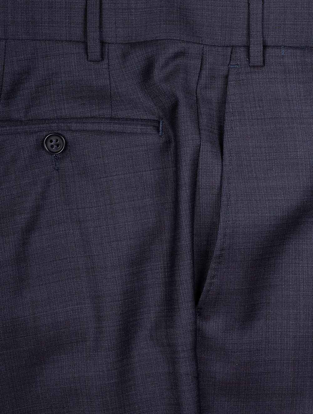 Canali Slub Finished Suit Blue AI5