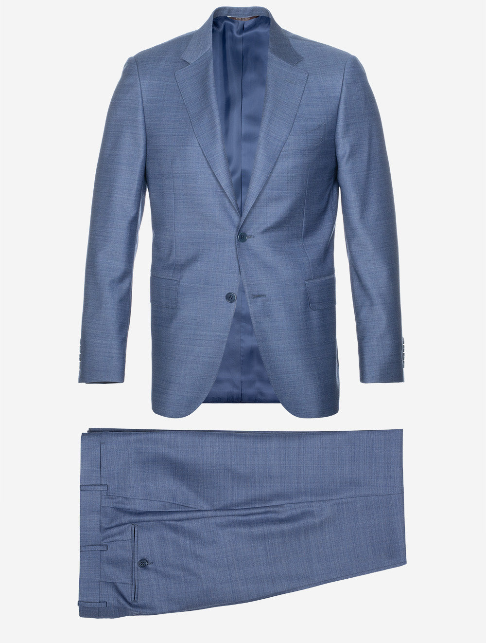 Canali Slub Finished Suit Sky Blue MI