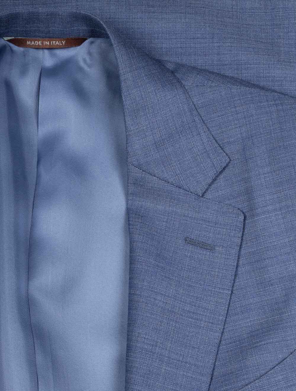 Canali Slub Finished Suit Sky Blue AI1