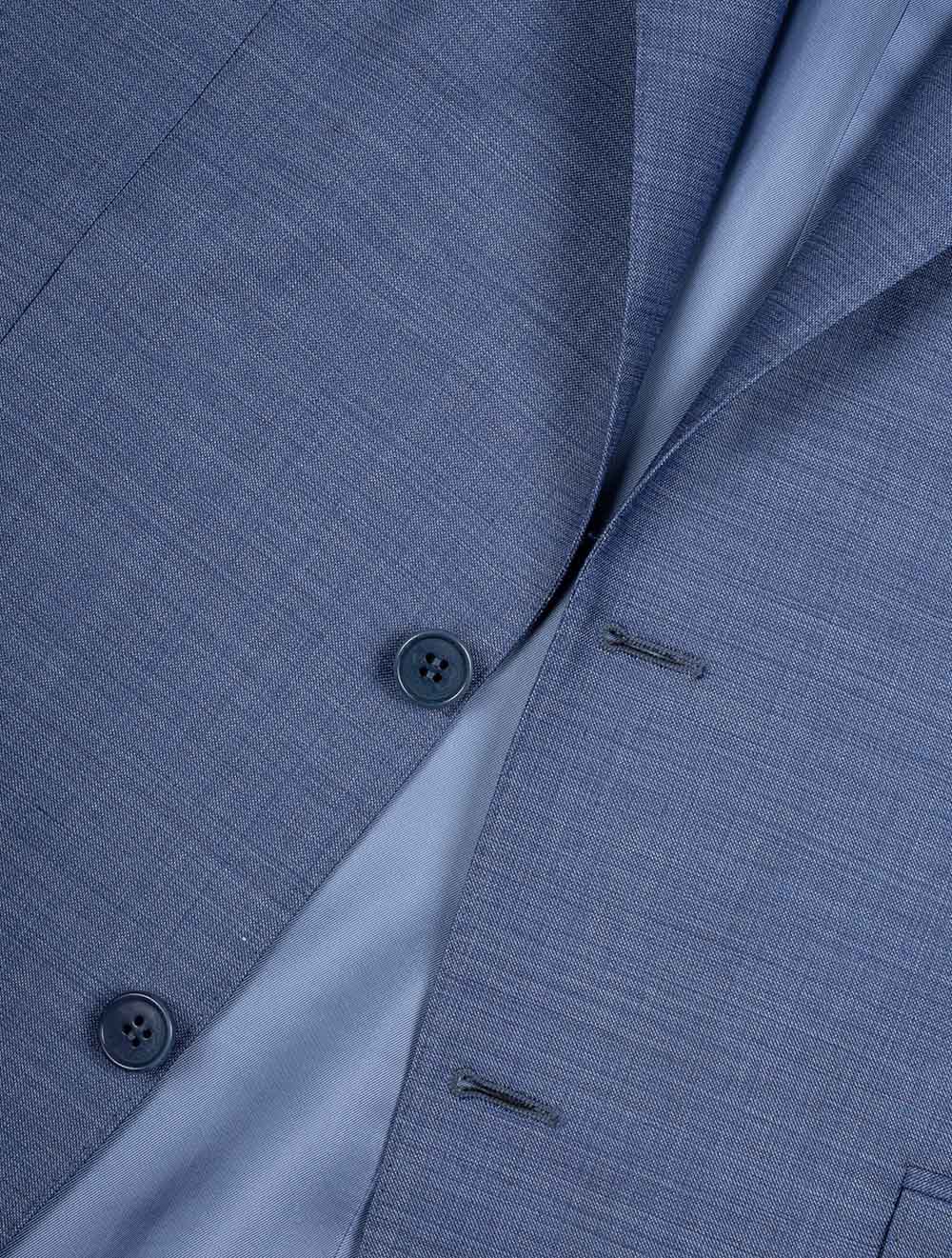 Canali Slub Finished Suit Sky Blue AI2